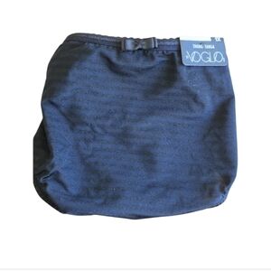 Ti Voglio Black Striped Thong/Tanga, Plus Size 1X